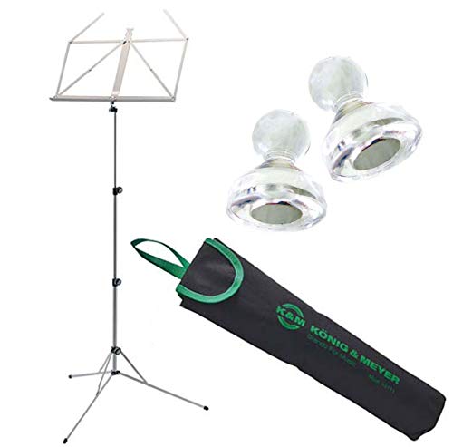 K&M 101 Notenständer vernickelt mit Tasche + keepdrum Notenständer Magnete 2 Stück K&M 101 Notenständer vernickelt mit Tasche + keepdrum Notenständer Magnete 2 Stück von K&M