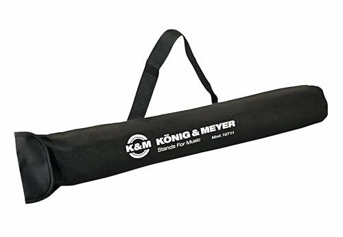 K&M 10711 Tragetasche Schwarz - reißfestes und wasserabweisendes Nylongewebe - optimal für das Notenpult 107 von K&M