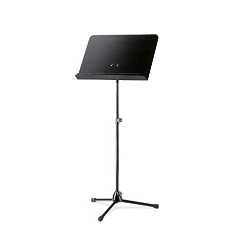 K&M 118/1 Orchester-Notenpult Schwarz – Stufenlos ausziehbarer Notenständer 68 – 121 cm - klappbare Holz-Notenplatte K&M 118/1 Orchester-Notenpult Schwarz – Stufenlos ausziehbarer Notenständer 68 – 121 cm - klappbare Holz-Notenplatte von K&M