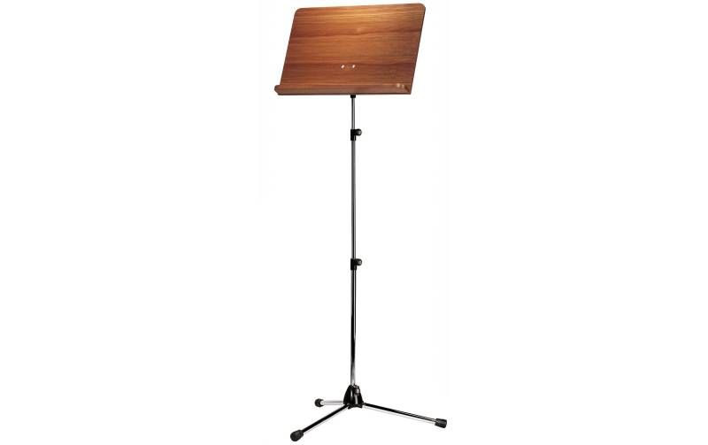 K&M 118/4 Orchesternotenpult, Stativ verchromt, Holzplatte Nussbaum von K&M