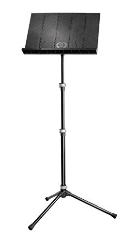 K&M 12125 Orchesternotenpult Schwarz, Faltbare Notenplatte, XXL Notenständer von 54,5-122 cm ausziehbar, mit Tasche K&M 12125 Orchesternotenpult Schwarz, Faltbare Notenplatte, XXL Notenständer von 54,5-122 cm ausziehbar, mit Tasche von K&M