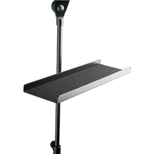 K&M 12218 Noten- und Instrumentenablage Schwarz - aus Aluminium mit beklebter Filzunterlage - anklemmbar bis ø 3 cm K&M 12218 Noten- und Instrumentenablage Schwarz - aus Aluminium mit beklebter Filzunterlage - anklemmbar bis ø 3 cm von K&M
