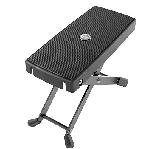 K&M 14640 Fußbank in Schwarz - 6-fach verstellbar mit breiter Auflage - Höhe von 119 bis 264 mm - aus Aluminium K&M 14640 Fußbank in Schwarz - 6-fach verstellbar mit breiter Auflage - Höhe von 119 bis 264 mm - aus Aluminium von K&M
