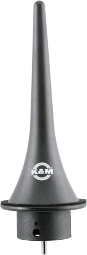 K&M 15224 Klarinettenkegel Schwarz Kunststoff - Kegel mit Filzring - für A- und B-Klarinette inkl. Kegeladapter von K&M