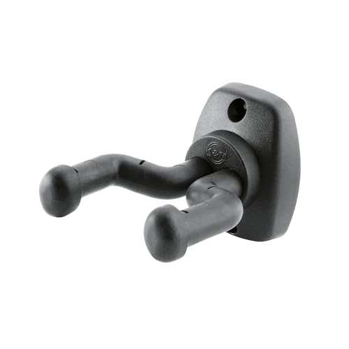 K&M 16250 Universal Gitarren-Wandhalter Schwarz - starre Gabel - doppelte Befestigung - aus Kunststoff und Stahl K&M 16250 Universal Gitarren-Wandhalter Schwarz - starre Gabel - doppelte Befestigung - aus Kunststoff und Stahl von K&M