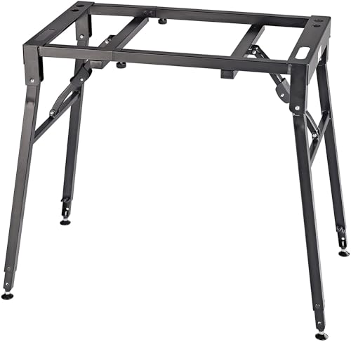 K&M 18950 Keyboard Klapptisch - Schwarz aus Stahl - Höhe 60 bis 100 cm variabel - Klappbar für mobilen Einsatz K&M 18950 Keyboard Klapptisch - Schwarz aus Stahl - Höhe 60 bis 100 cm variabel - Klappbar für mobilen Einsatz von K&M