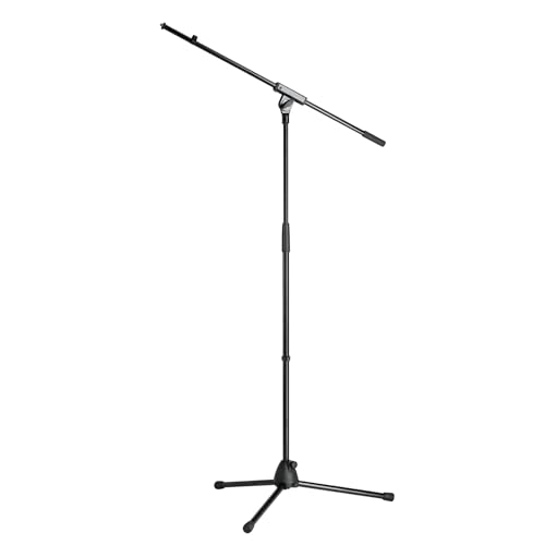 K&M 27105 Mikrofonstativ Schwarz Stahl, Schwenkarm, bis 80,5 cm ausziehbar - 90-160 cm Höhe - 3/8“ Gewindeanschluss K&M 27105 Mikrofonstativ Schwarz Stahl, Schwenkarm, bis 80,5 cm ausziehbar - 90-160 cm Höhe - 3/8“ Gewindeanschluss von K&M