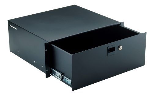 K&M 491/2 19"-Rack-Schublade, schwarz von K&M
