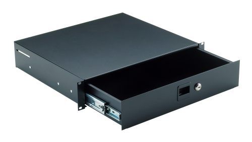 K&M 49122 19"-Rack-Schublade, schwarz von K&M