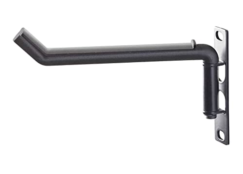 K&M 49302 Kopfhörer-Wandhalter Schwarz – aus Stahl für Kopfhörer, Kabel und Co. – platzsparend, schwenkbar von K&M