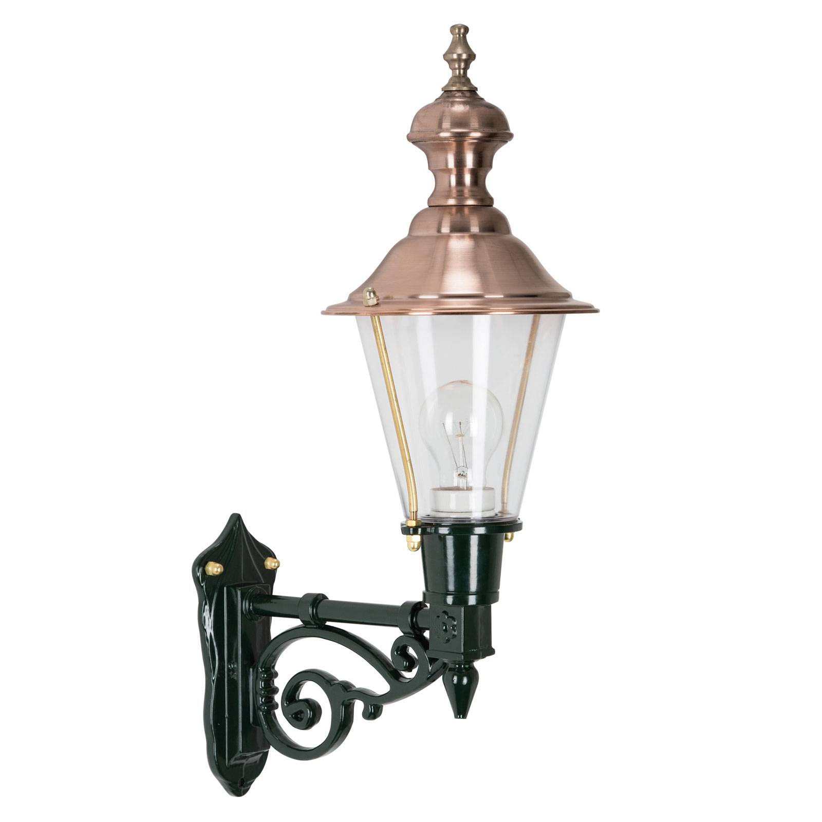 Nostalgische Außenwandleuchte Edam M, grün/kupfer Nostalgische Außenwandleuchte Edam M, grün/kupfer von K.S. Verlichting