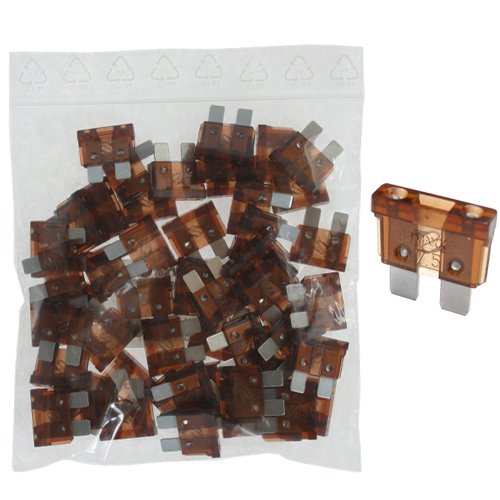 50 x Flachstecksicherung - Sicherung 7,5A / 32V / braun 50 x Flachstecksicherung - Sicherung 7,5A / 32V / braun von K24-Flachstecksicherung normal