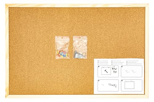 K3T Pinnwand aus Kork, Abmessung 60 x 40 cm (23.6" x 15.7"), Art.Nr. 48406, von K3T