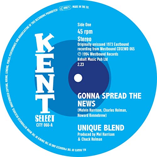 Gonna Spread the News [Vinyl Single] von !K7 REC. (Rough Trade)