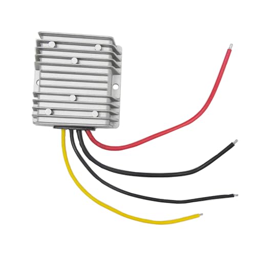 Step-Up-Konverter, 24 V, 12 V auf 36 V, DC-DC-Regler, Boot-Netzteileingang (9 V-30 V), wasserdichter Modul-Transformator für Golfwagen, Motor, Auto, LKW, Fahrzeug, Boot, Solar-E-Bike (6A-216W) von KAABEE