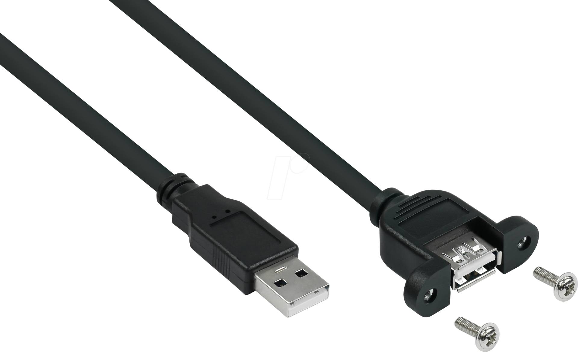 KM UK20PAEA003S - USB 2.0 Kabel, A Stecker auf Buchse, Einbau, 30 cm von KABELMEISTER