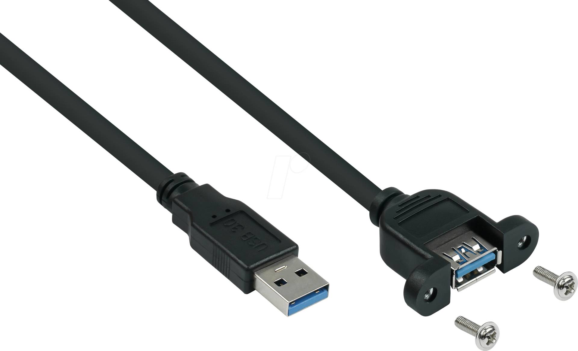 KM UK30PAEA003S - USB 5 Gb/s Kabel, A Stecker auf Buchse, Einbau, 30 cm KM UK30PAEA003S - USB 5 Gb/s Kabel, A Stecker auf Buchse, Einbau, 30 cm von KABELMEISTER