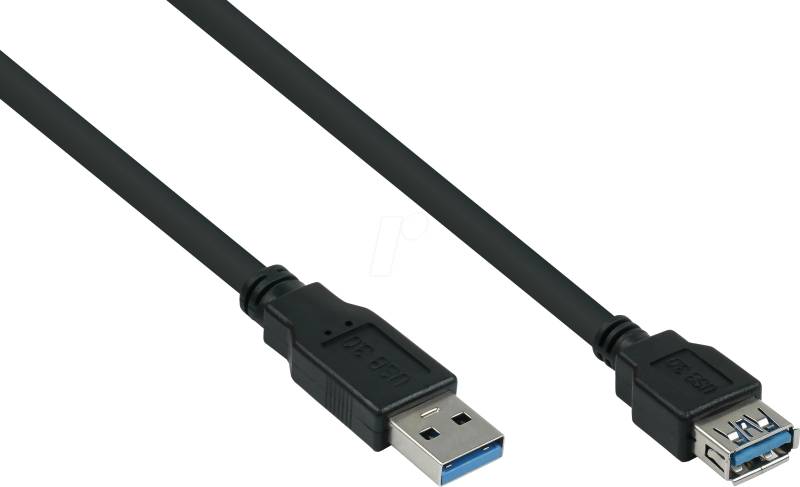 KM UK30PASA050S - USB 5 Gb/s Kabel, A Stecker auf Buchse, 5,0 m von KABELMEISTER