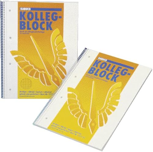 Collegeblock, A4, kariert, chlorfrei gebleicht, 80 Blatt, 70, weiß von KABUCO