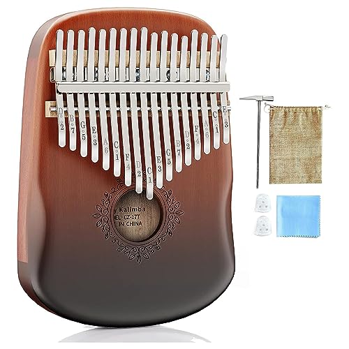 KACPLY 17 Tasten Kalimba Daumenklavier Tragbares Finger Klavier Kalimba Musikinstrument Für Kinder Erwachsene Anfänger Musik Enthusiasten von KACPLY