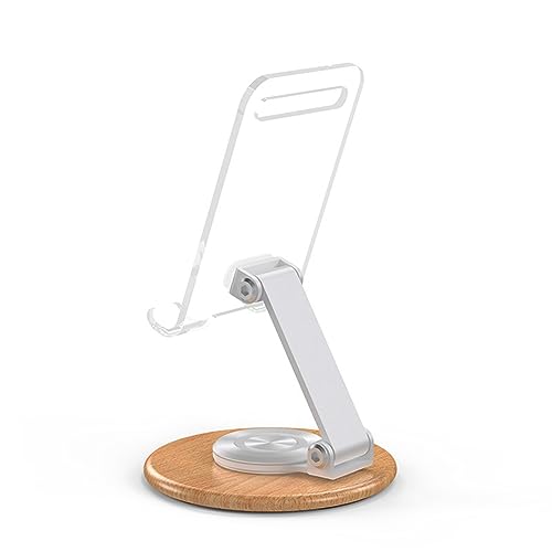 KACPLY Transparenter Handy-Ständer, Acryl, um 360 Grad drehbar, multifunktional, universal, langlebig von KACPLY