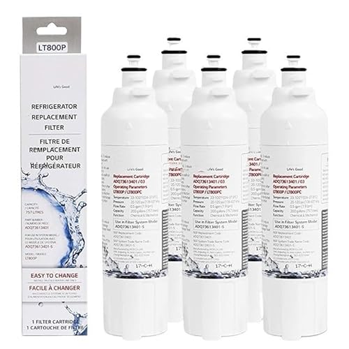 Ersatz, Kompatibel Mit LT, 800P, ADQ73613402, ADQ73613408, ADQ75795104, 46-9490, LSXS26326S, Kühlschrank-Wasserfilter(5pcs) von KADILRTV