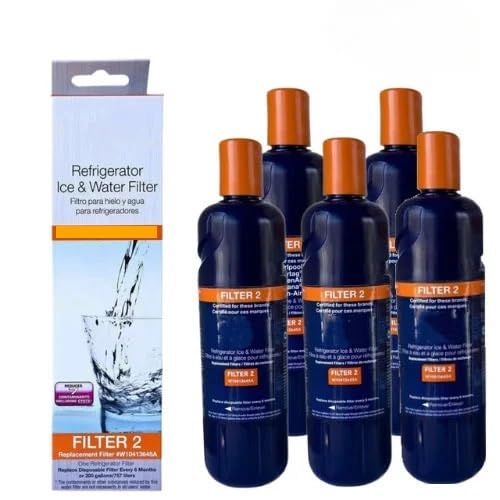 Ersatz-Wasserfilter For Kühlschränke, Kompatibel Mit Filter2, W10413645A, EDR2RXD1, 46-9903, P6RFWB2, W10295370A, W10291030, WRS322FDAB, WRS537SIAB(5Pcs) von KADILRTV