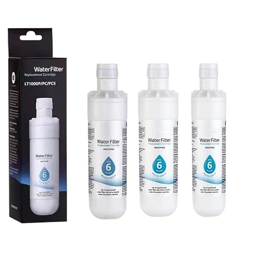 Kapazitäts-Ersatz-Kühlschrank-Wasserfilter, Kompatibel Mit LG, LT1000P ADQ74793501, ADQ75795105, AGF80300704 Oder AGF80300705, 1–6 Stück(3pcs) von KADILRTV