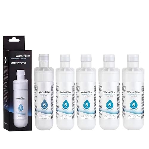 Kapazitäts-Ersatz-Kühlschrank-Wasserfilter, Kompatibel Mit LG, LT1000P ADQ74793501, ADQ75795105, AGF80300704 Oder AGF80300705, 1–6 Stück(5pcs) von KADILRTV