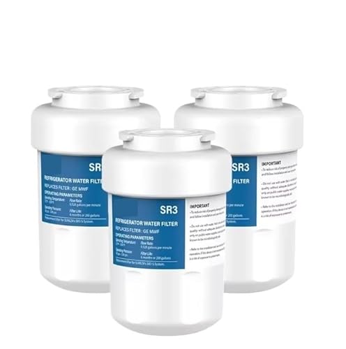 Kühlschrank-Wasserfilter-Ersatzfilter, kompatibel mit GE, kompatibel mit MWF, MWFP, GWF, GWFA, MWFA, SmartWater-Filter FMG-1, kompatibel mit Kenmore, 46-9991, 1-4er-Pack(3pcs) von KADILRTV