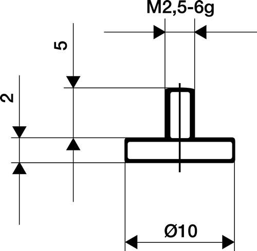 KÄfer Messeins.D.10mm plan M2,5 STA z.Messuhren 62006 KÄfer Messeins.D.10mm plan M2,5 STA z.Messuhren 62006 von KÄfer