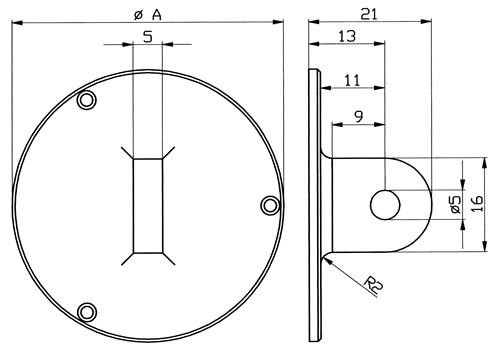 KÄfer Ösenrückwand f.Außenring-D.58mm z.Messuhren 40055 KÄfer Ösenrückwand f.Außenring-D.58mm z.Messuhren 40055 von KÄfer