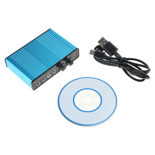 5.1/7.1 USB 3D Surround Soundkarten-Box mit SPDIF und Mikrofon-Eingang für PC/Gaming oder Musikliebhaber, K Song Heimkino 5.1/7.1 USB 3D Surround Soundkarten-Box mit SPDIF und Mikrofon-Eingang für PC/Gaming oder Musikliebhaber, K Song Heimkino von KAHDGSS