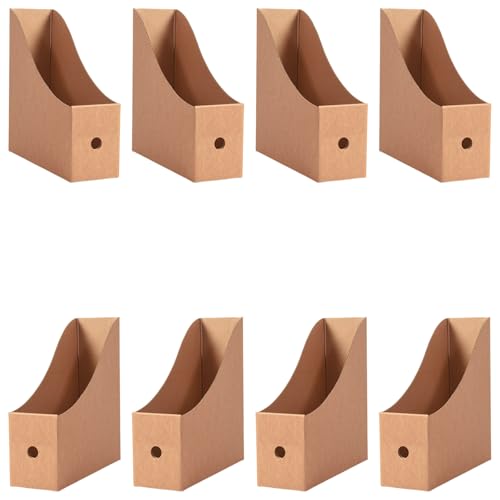 8 PCS Dateibox Dokument Organisatoren Boxdatei Storage Box Desktop Organisatoren Cardboard Magazine Dateihalter Für Büro von KAHDGSS