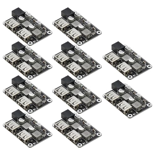 KAHDGSS 10pcs USB Fast Schnelllademodul 2 USB Ladungsplatine 6V-30 V 9V 12V 24 V Adapter Für Autokelefonzubehör von KAHDGSS