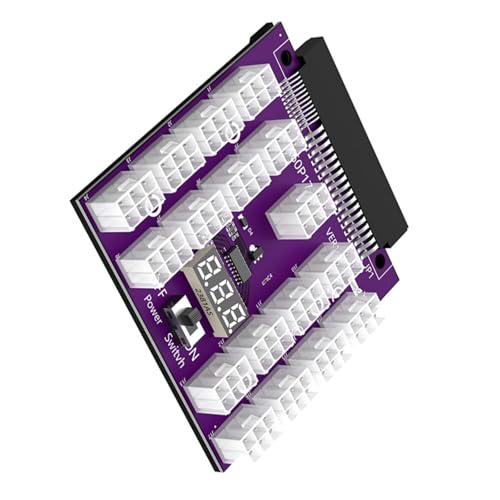 KAHDGSS 17x 6Pin Netzteil Adapter Board Adapter 12V Für Bergbauadapterscheibe GPU Miner Bergbauadapter KAHDGSS 17x 6Pin Netzteil Adapter Board Adapter 12V Für Bergbauadapterscheibe GPU Miner Bergbauadapter von KAHDGSS