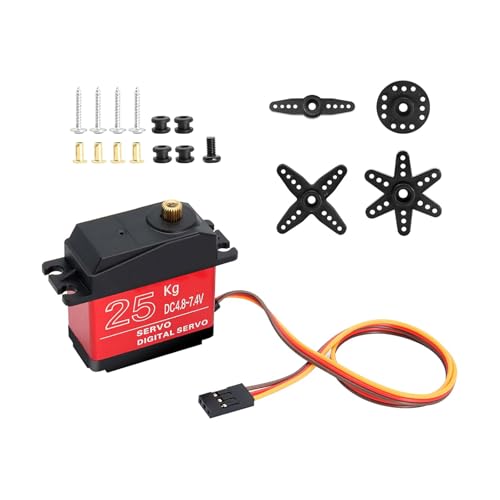 KAHDGSS 25-kg Digital Servomotor Metallgetriebe Zur Leistungssteigerung Bei Fahrzeugprojekten von KAHDGSS