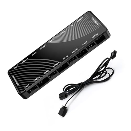 KAHDGSS Computergehäuse Lüfter Hubs 8-Port PWMs Und Adressierbarer RGB Splitter Mit Magnetischer Befestigung Effizientes Kabelmanagement KAHDGSS Computergehäuse Lüfter Hubs 8-Port PWMs Und Adressierbarer RGB Splitter Mit Magnetischer Befestigung Effizientes Kabelmanagement von KAHDGSS