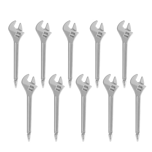 KAHDGSS Gelschreiber in Hammerform, 0,5 mm, kreativer Hardware-Formstift, glattes Schreiben, Schraubenschlüssel-Kugelschreiber, 10 Stück von KAHDGSS