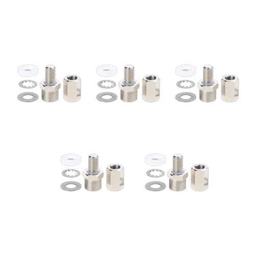 KAHDGSS Hochleistungs CB Antennenbolzen Montageadapter Aus Kupfer Mit SO-239-Anschluss Zur Von 3/8 X 24 Gewinden Für CB Ham Radioantennen So-239-Anschluss von KAHDGSS