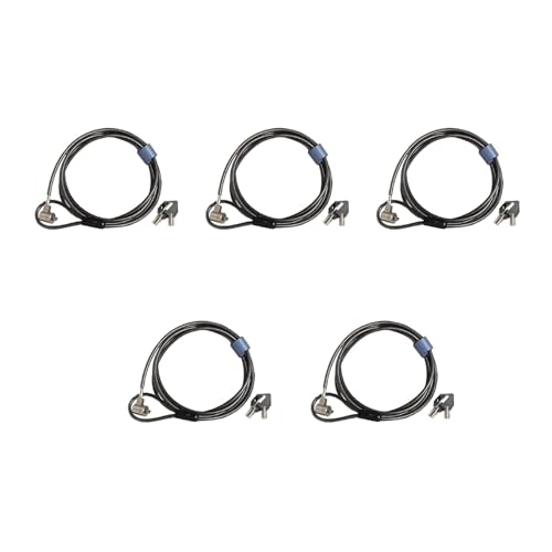 KAHDGSS PC Laptop Kabelschloss Und Sicherheits Computerschloss Metallschlösser Für 6 X 2 5 Mm Loch Computerschloss Diebstahlsicherungskette 2 Meter Langes Kabel Universelles Sicherheitskabel von KAHDGSS