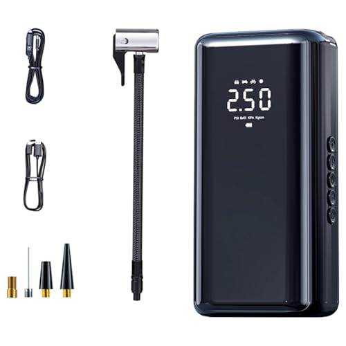 KAHDGSS Reifeninflator Tragbarer Auto Motorradluft Kompressorluftpumpen Mit Digitalem Display Und Taschenlampen Reifen Inflator KAHDGSS Reifeninflator Tragbarer Auto Motorradluft Kompressorluftpumpen Mit Digitalem Display Und Taschenlampen Reifen Inflator von KAHDGSS