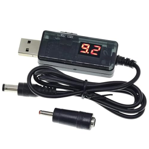 KAHDGSS USB Auf 5 5 X 2 1 Mm 3 5 35 Mm Stromkabel USB 5 V Auf 9 V 12 V Power Step UP Adapterleitung Für Lampe Und Lautsprecher von KAHDGSS