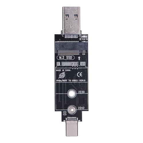 USB 3.1 auf 2242 2280 Solid States Disk Adapter Gehäuse Gehäuse Externer Leser Festplatten Erweiterungskonverter USB 3.1 auf 2242 2280 Solid States Disk Adapter Gehäuse Gehäuse Externer Leser Festplatten Erweiterungskonverter von KAHDGSS