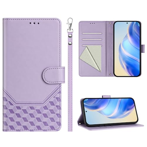 KAIDON PU Leder Schutzhülle für Galaxy A06 4G/5G - Produktmodell PT11-2 (Lila) von KAIDON