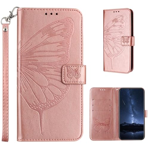 KAIDON PU Leder Schutzhülle für Galaxy A16 4G/5G - Produktmodell PT02-2 (Rose Pink) von KAIDON