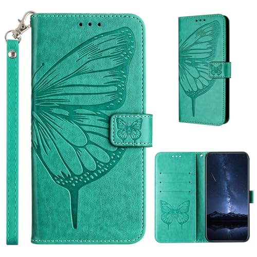 KAIDON PU Leder Schutzhülle für Galaxy A36 5G - Produktmodell PT02-2 (Grün) von KAIDON