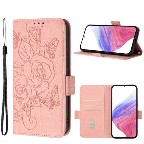 KAIDON PU Leder Schutzhülle für Galaxy A36 5G - Produktmodell PT09-1 (Rosa) von KAIDON