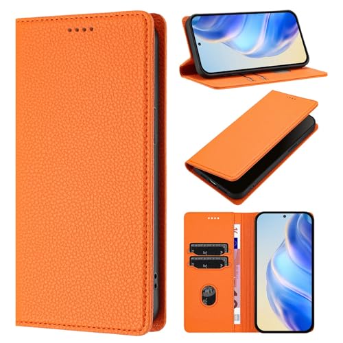 KAIDON PU Leder Schutzhülle für Galaxy A36 5G - Produktmodell PT13-1 (Orange) von KAIDON