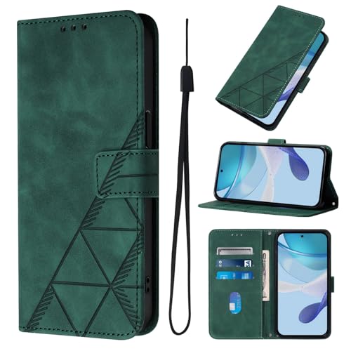 KAIDON PU Leder Schutzhülle für Galaxy A56 5G - Produktmodell PT03-1 (Grün) von KAIDON